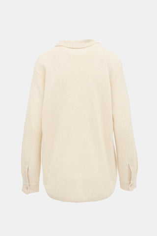 White + Warren Cashmere Collared Cardigan