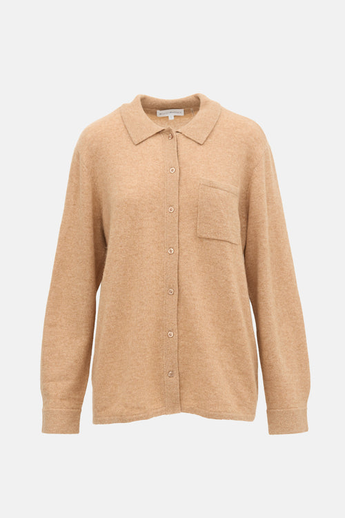 White + Warren Cashmere Collared Cardigan