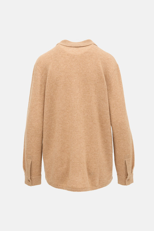 White + Warren Cashmere Collared Cardigan