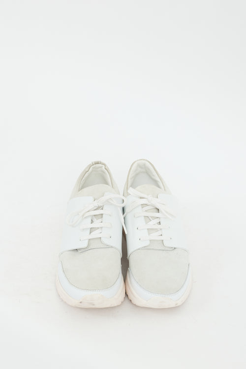 Common Projects White Leather Track Sneaker