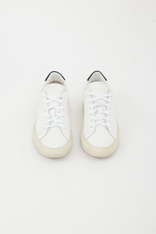 Woman by Common Projects White Retro Leather Low Sneaker
