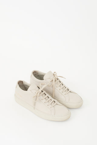 Woman by Common Projects Grey Leather Achilles Low Sneaker