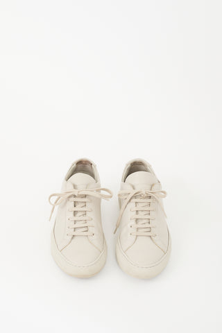 Woman by Common Projects Grey Leather Achilles Low Sneaker