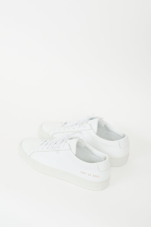 Woman by Common Projects White Leather Achilles Low Sneaker