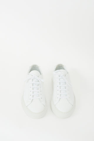 Woman by Common Projects White Leather Achilles Low Sneaker