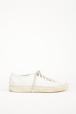 Woman by Common Projects White Leather Achilles Low Sneaker