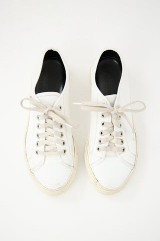 Woman by Common Projects White Leather Achilles Low Sneaker