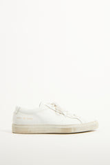 Woman by Common Projects White Leather Achilles Low Sneaker