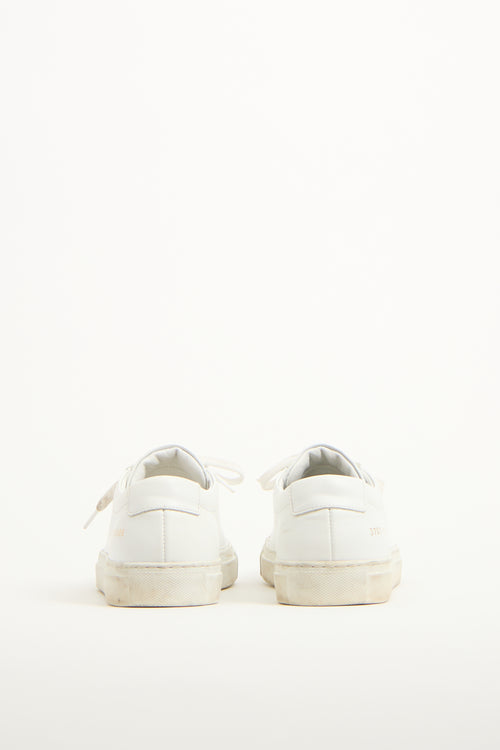 Woman by Common Projects White Leather Achilles Low Sneaker