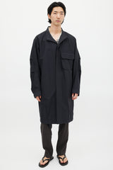 Wooyoungmi Black Cotton & Nylon Trench Coat