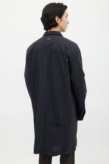 Wooyoungmi Black Cotton & Nylon Trench Coat
