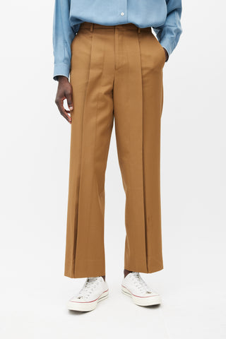 Wooyoungmi Brown Pleated Trouser