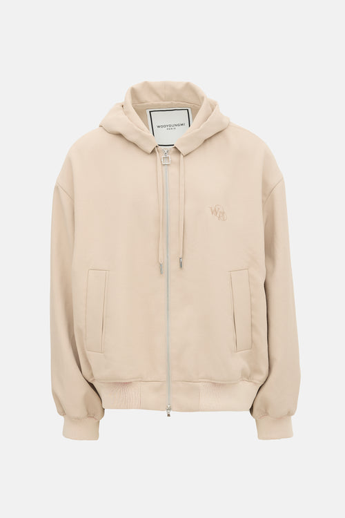 Wooyoungmi Logo Zip Up Hoodie