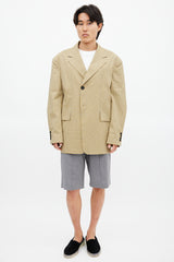 Wooyoungmi Yellow & Black Plaid Blazer