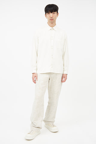 Xenia Telunts Cream Silk Shirt