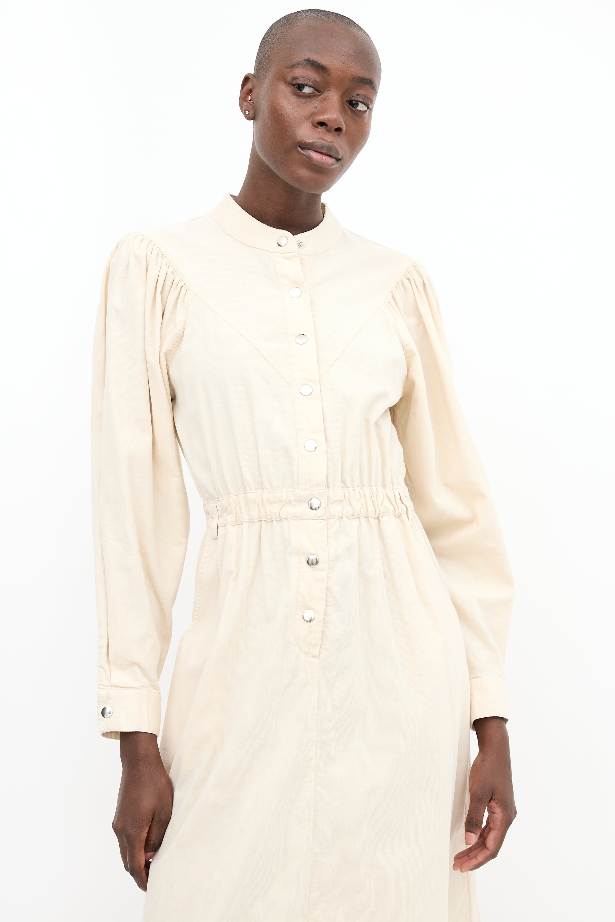 Xirena // Cream Corduroy Audrey Midi Dress – VSP Consignment