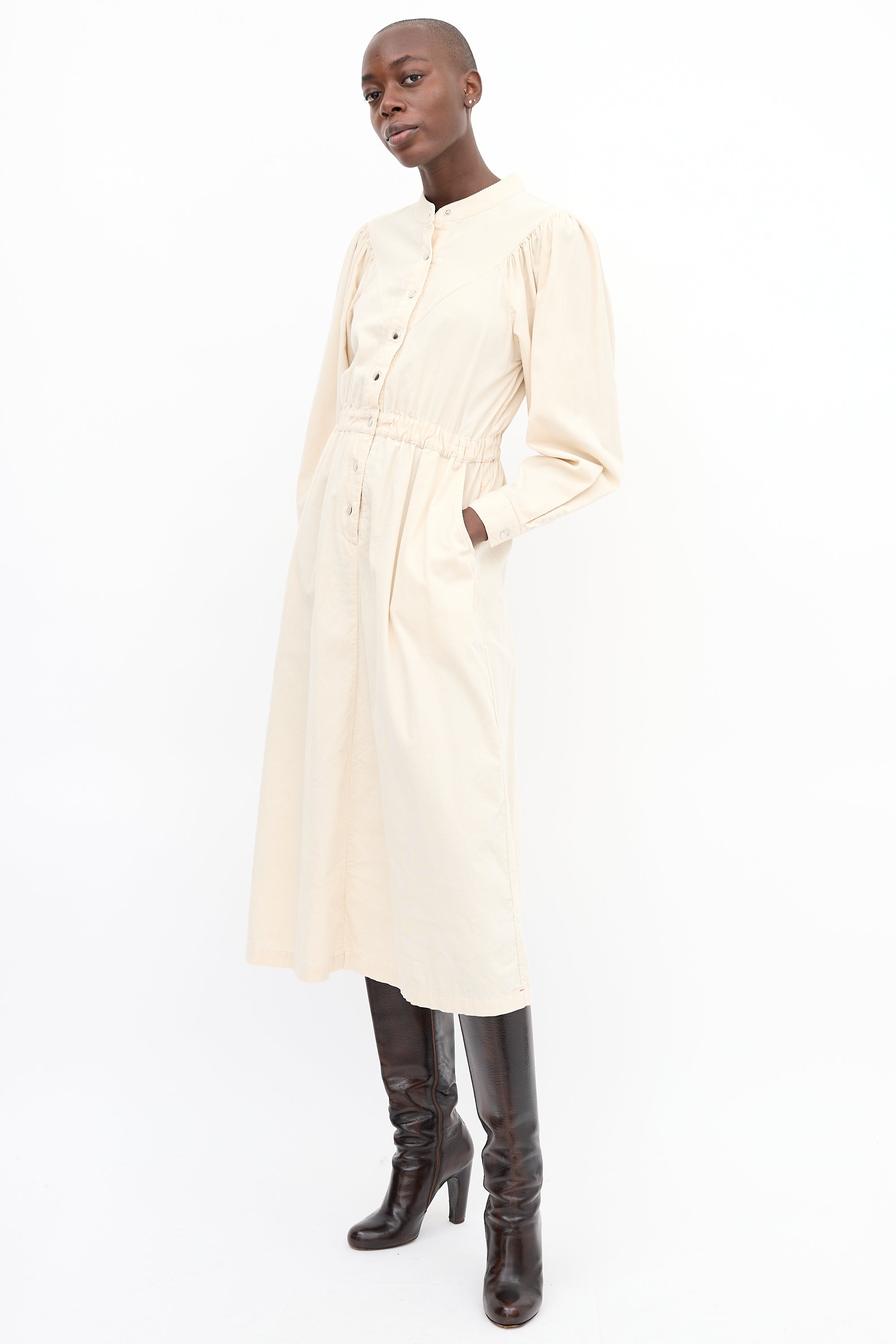 Xirena // Cream Corduroy Audrey Midi Dress – VSP Consignment