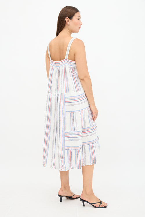 Xirena Dylan Stripe Panel Dress
