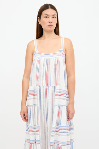 Xirena Dylan Stripe Panel Dress