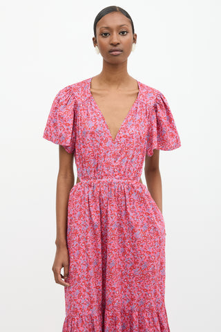 Xirena Floral Cutout Gabrielle Dress