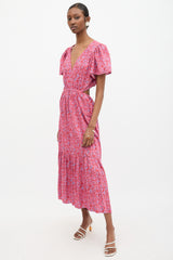 Xirena Floral Cutout Gabrielle Dress