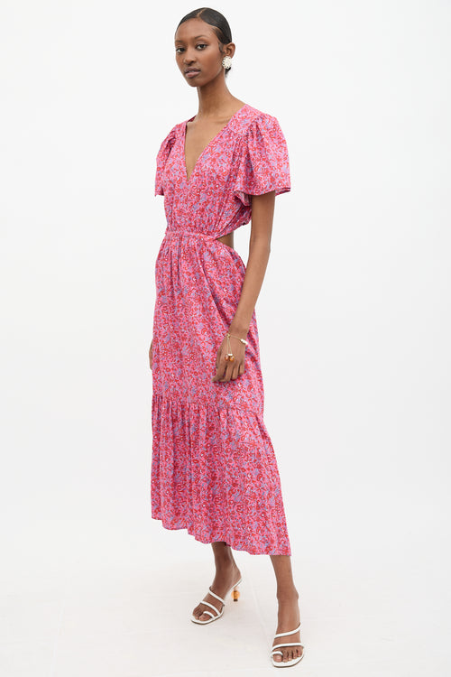 Xirena Floral Cutout Gabrielle Dress