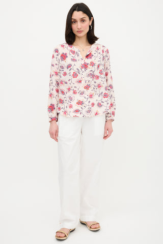 Xirena Floral Hansen Blouse