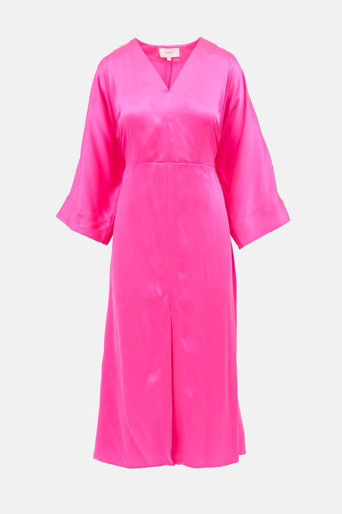 Xirena Fluorescent Silk Satin  Dress