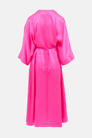 Xirena Fluorescent Silk Satin  Dress