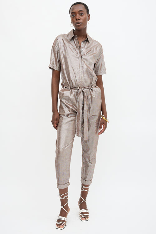 Xirena Metallic Theo Jumpsuit