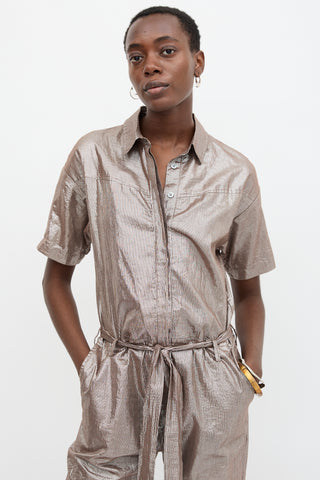 Xirena Metallic Theo Jumpsuit