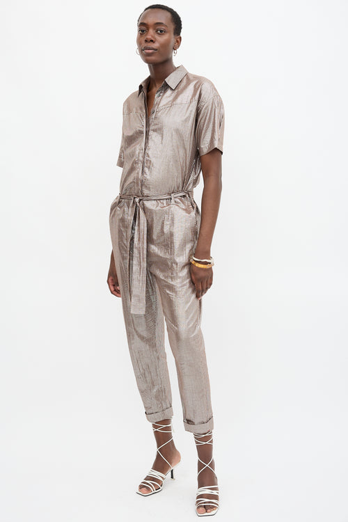 Xirena Metallic Theo Jumpsuit