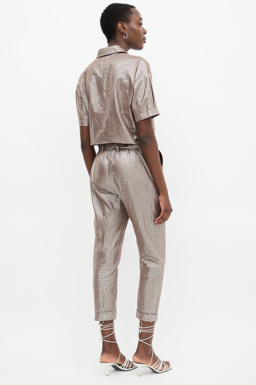 Xirena Metallic Theo Jumpsuit