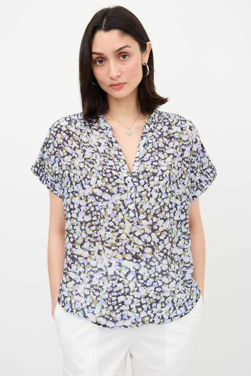 Xirena Printed Carleigh Blouse