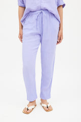 Xirena Purple Muslin Top & Pant Co-Ord Set