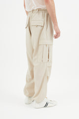 Y-3 Beige Wool Cargo Pant