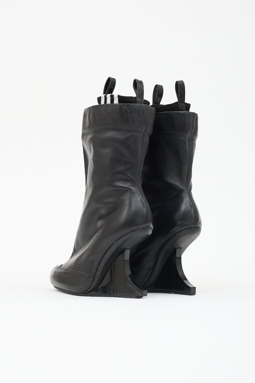 Y-3 FW 2008 Leather Ankle Boot