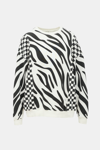 R13 Printed Oversized Sweatshirt