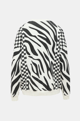 R13 Printed Oversized Sweatshirt