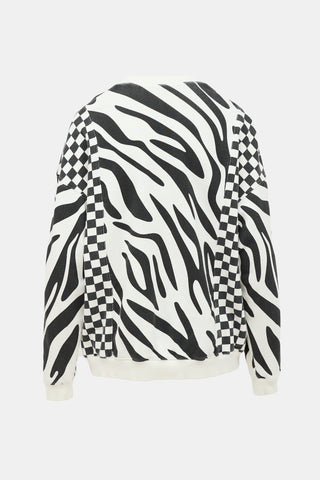 R13 Printed Oversized Sweatshirt