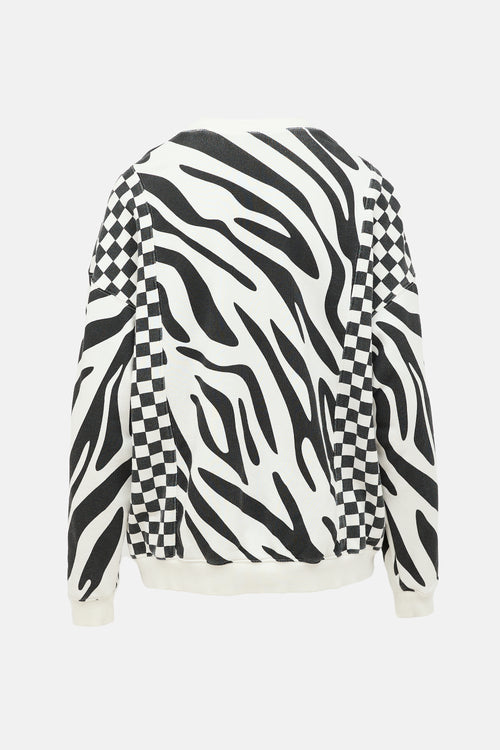 R13 Printed Oversized Sweatshirt