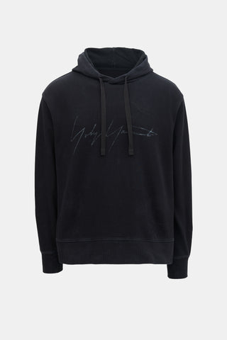 Y-3 Printed Logo Hoodie