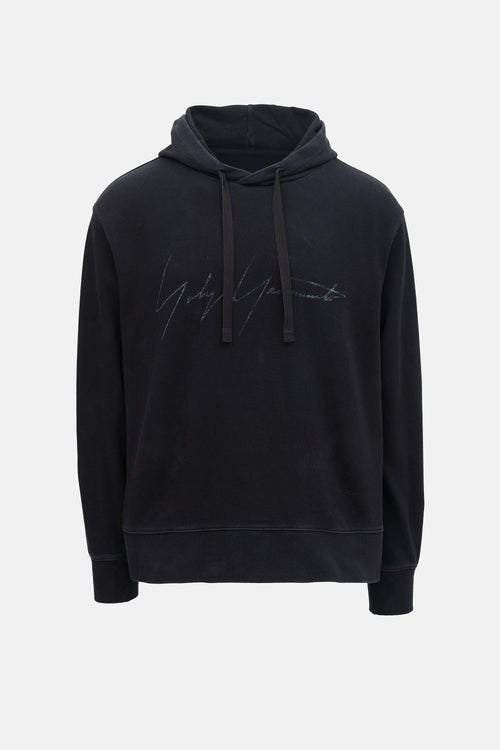 Y-3 Printed Logo Hoodie