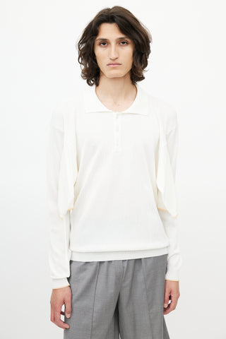 Y-Project White Longsleeve Shortsleeve Polo Top