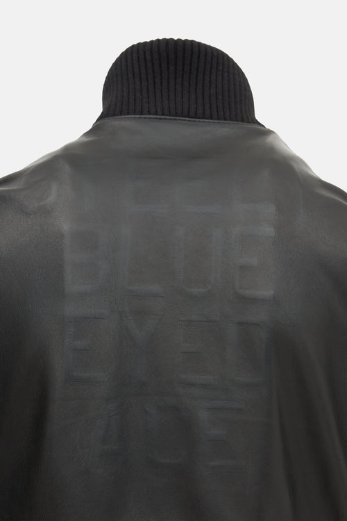 Y-3 Leather Bomber Jacket