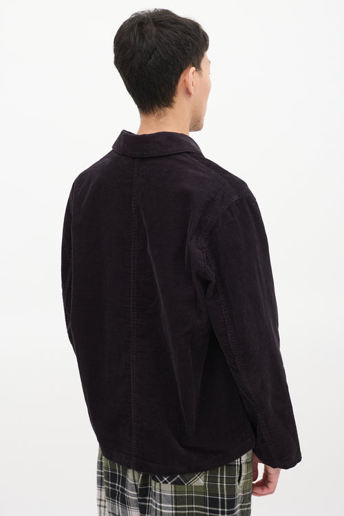 YMC Black Corduroy Three Pocket Chore Jacket