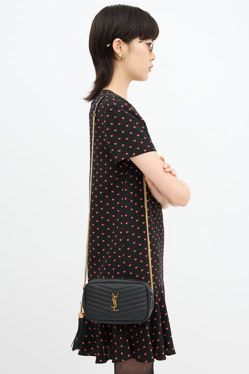 Saint Laurent Leather Mini Lou Bag