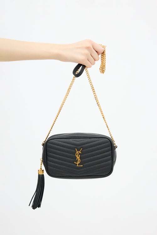 Saint Laurent Leather Mini Lou Bag