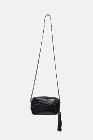 Saint Laurent Embossed Mini Lou Camera Bag