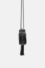 Saint Laurent Embossed Mini Lou Camera Bag